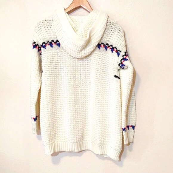 Sears JR bazaar vintage 70s cardigan with embroidered town - Picture 2 of 10